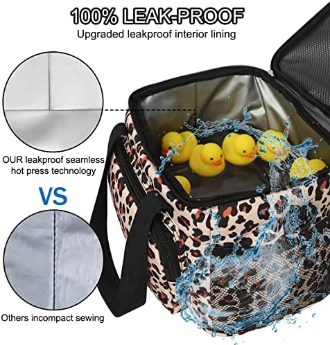 Femuar Lunch Bags for Women/Men  Insulated Lunch Bag for Work Office Picnic   Lunch Cooler Bag Leakproof Lunch Box with Adjustable Shoulder Strap   Blue
