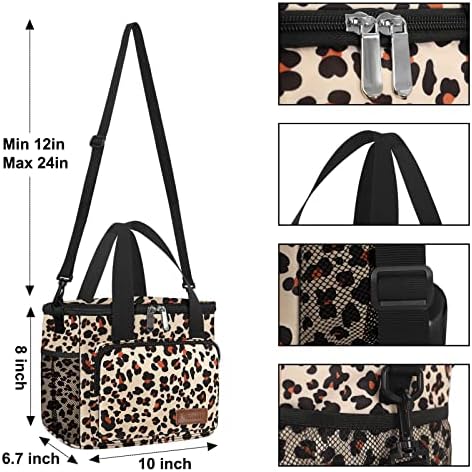 Femuar Lunch Bags for Women/Men  Insulated Lunch Bag for Work Office Picnic   Lunch Cooler Bag Leakproof Lunch Box with Adjustable Shoulder Strap   Blue