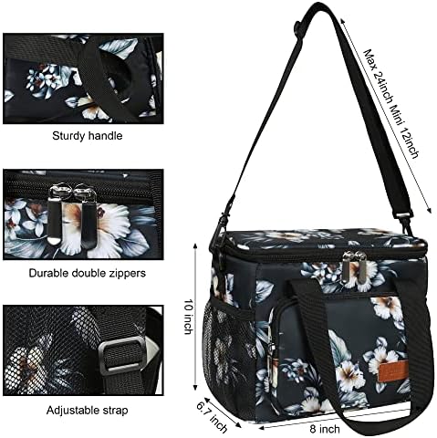 Femuar Lunch Bags for Women/Men  Insulated Lunch Bag for Work Office Picnic   Lunch Cooler Bag Leakproof Lunch Box with Adjustable Shoulder Strap   Blue