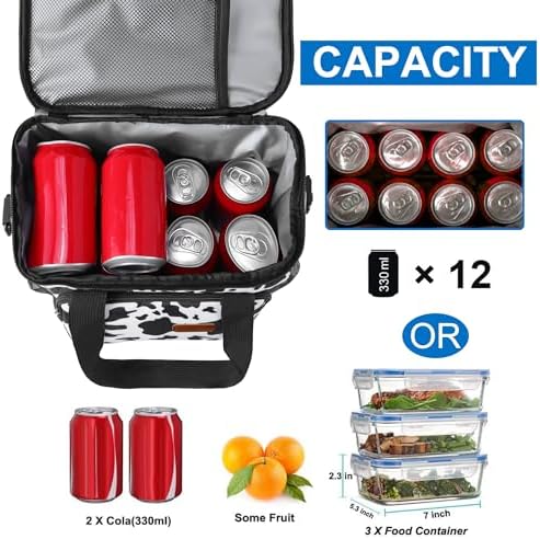 Femuar Lunch Bags for Women/Men  Insulated Lunch Bag for Work Office Picnic   Lunch Cooler Bag Leakproof Lunch Box with Adjustable Shoulder Strap   Blue