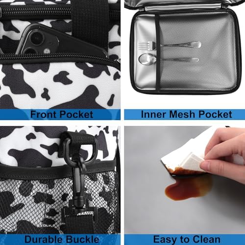 Femuar Lunch Bags for Women/Men  Insulated Lunch Bag for Work Office Picnic   Lunch Cooler Bag Leakproof Lunch Box with Adjustable Shoulder Strap   Blue