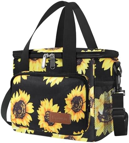 Femuar Lunch Bags for Women/Men  Insulated Lunch Bag for Work Office Picnic   Lunch Cooler Bag Leakproof Lunch Box with Adjustable Shoulder Strap   Blue