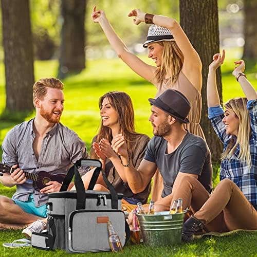 Femuar Lunch Bags for Women/Men  Insulated Lunch Bag for Work Office Picnic   Lunch Cooler Bag Leakproof Lunch Box with Adjustable Shoulder Strap   Blue