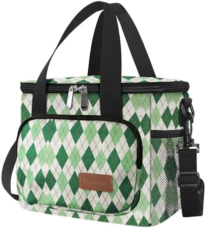 Femuar Lunch Bags for Women/Men  Insulated Lunch Bag for Work Office Picnic   Lunch Cooler Bag Leakproof Lunch Box with Adjustable Shoulder Strap   Blue