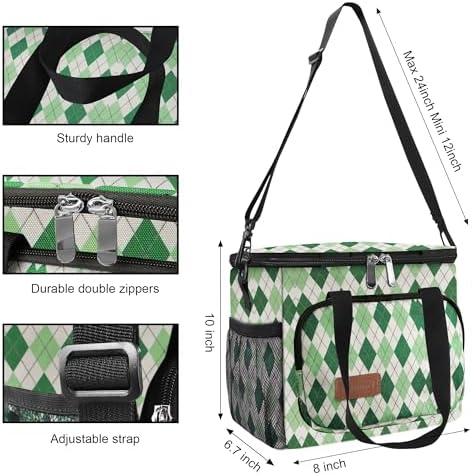 Femuar Lunch Bags for Women/Men  Insulated Lunch Bag for Work Office Picnic   Lunch Cooler Bag Leakproof Lunch Box with Adjustable Shoulder Strap   Blue