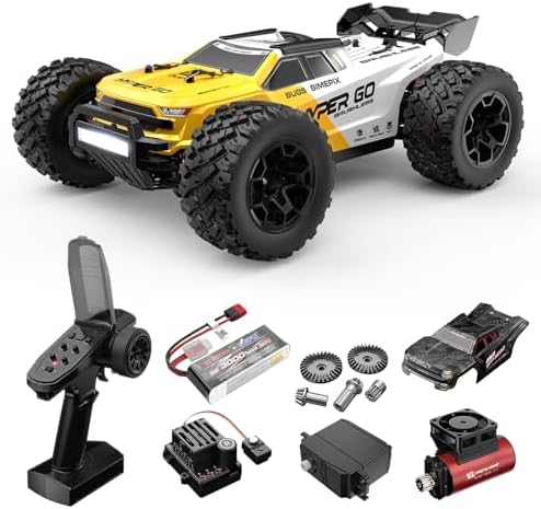 Fenamx Mjx Hyper go 14207 Rc Truck 4x4 Rc Brushless Rc Truck Electric Powered RC Car Brushless Motor and Esc  Rc Cars for Adults 1/14 4wd High Speed Rc Cars Drift for Adults