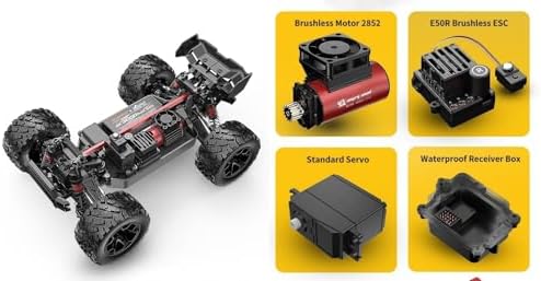 Fenamx Mjx Hyper go 14207 Rc Truck 4x4 Rc Brushless Rc Truck Electric Powered RC Car Brushless Motor and Esc  Rc Cars for Adults 1/14 4wd High Speed Rc Cars Drift for Adults