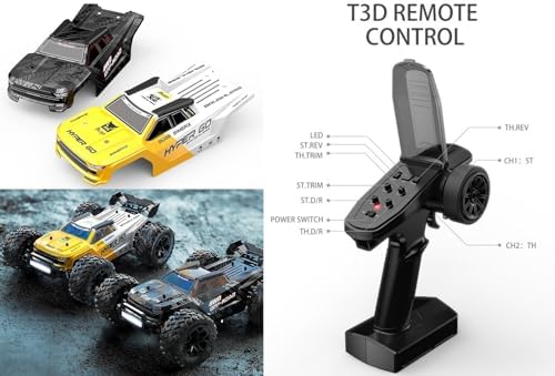 Fenamx Mjx Hyper go 14207 Rc Truck 4x4 Rc Brushless Rc Truck Electric Powered RC Car Brushless Motor and Esc  Rc Cars for Adults 1/14 4wd High Speed Rc Cars Drift for Adults