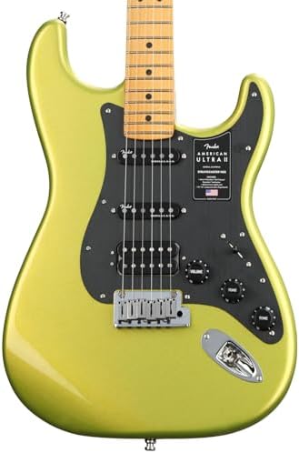 Fender American Ultra II Stratocaster HSS Electric Guitar   Solar Flare  Maple Fingerboard