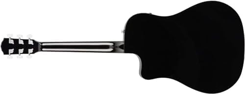 Fender CD 60SCE Dreadnought Cutaway Acoustic Electric Guitar  with 2 Year Warranty  Fishman Pickup and Preamp System  Black