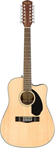 Fender CD 60SCE Dreadnought Cutaway Acoustic Electric Guitar  with 2 Year Warranty  Fishman Pickup and Preamp System  Black