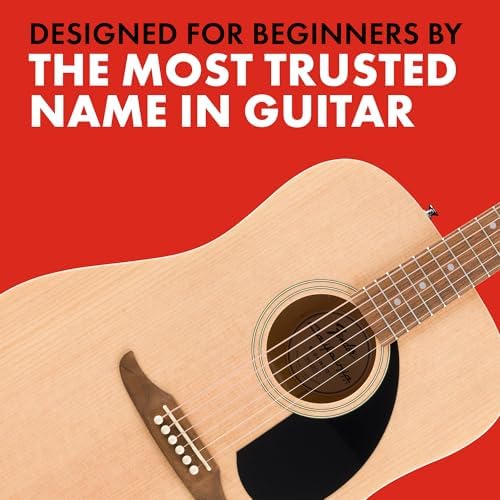 Fender California Debut Redondo Series Acoustic Guitar  Beginner Guitar  2 Year Warranty  Natural