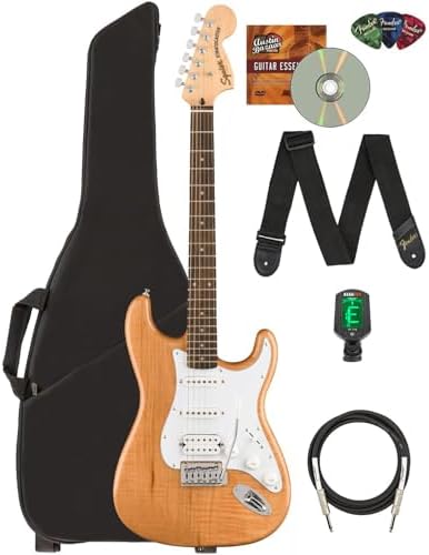 Fender Squier Affinity Stratocaster Limited Edition   Olympic White Bundle with Frontman 10G Amplifier  Gig Bag  Tuner  Instrument Cable  Strap  Picks  and Austin Bazaar Instructional DVD