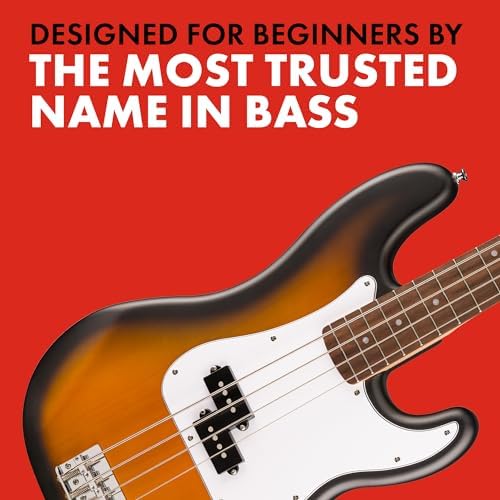 Fender Squier Debut Series Precision Bass Guitar  Beginner Guitar  2 Year Warranty  Includes Free Lessons  Sea Foam Green with Satin Urethane Finish