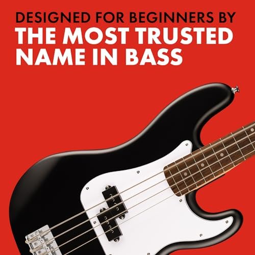 Fender Squier Debut Series Precision Bass Guitar  Beginner Guitar  2 Year Warranty  Includes Free Lessons  Sea Foam Green with Satin Urethane Finish