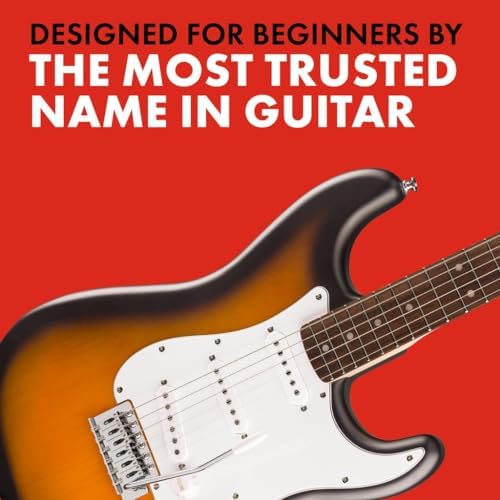 Fender Squier Debut Series Stratocaster Electric Guitar  Beginner Guitar  with 2 Year Warranty  Includes Free Lessons  Black with Matte Finish