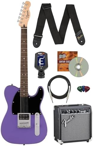 Fender Squier Sonic Telecaster   California Blue Bundle with Amp  Tuner  Strap  Cable  Picks  and Austin Bazaar Guitar DVD