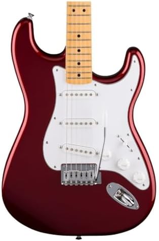 Fender Standard Series Stratocaster  Electric Guitar  with 2 Year Warranty  Modern C Shaped Neck  Laurel Fingerboard  White Pickguard  Candy Cola