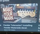 Fender Telecaster  2  1950 s Style Waterslide Decal Pre Cut Ready to Use