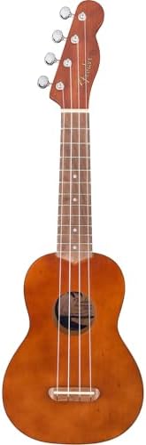 Fender Venice Soprano Ukulele   Surf Green Bundle with Gig Bag  Tuner  and Austin Bazaar Instructional DVD
