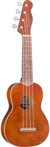 Fender Venice Soprano Ukulele   Surf Green Bundle with Gig Bag  Tuner  and Austin Bazaar Instructional DVD