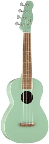 Fender Venice Soprano Ukulele   Surf Green Bundle with Gig Bag  Tuner  and Austin Bazaar Instructional DVD