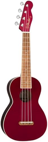 Fender Venice Soprano Ukulele   Surf Green Bundle with Gig Bag  Tuner  and Austin Bazaar Instructional DVD