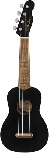 Fender Venice Soprano Ukulele   Surf Green Bundle with Gig Bag  Tuner  and Austin Bazaar Instructional DVD