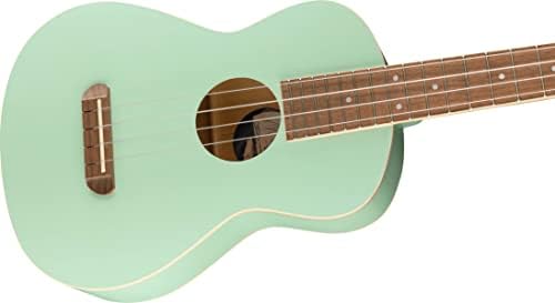 Fender Venice Soprano Ukulele   Surf Green Bundle with Gig Bag  Tuner  and Austin Bazaar Instructional DVD
