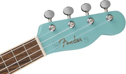 Fender Venice Soprano Ukulele   Surf Green Bundle with Gig Bag  Tuner  and Austin Bazaar Instructional DVD