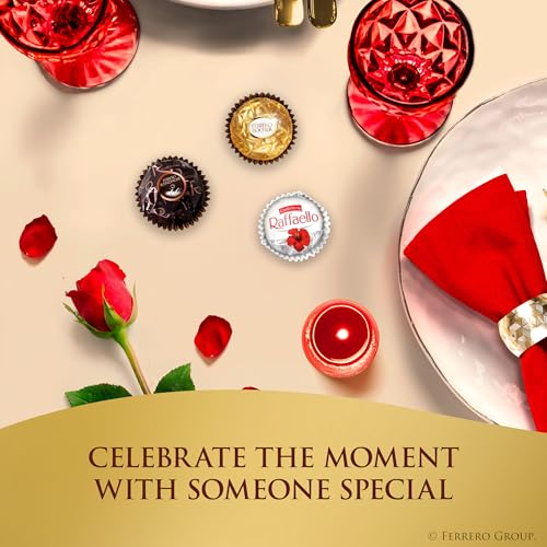 Ferrero Rocher Collection  Premium Gift Set  Hazelnut Milk Chocolate  Dark Chocolate and Coconut  48 Count  4 6 oz