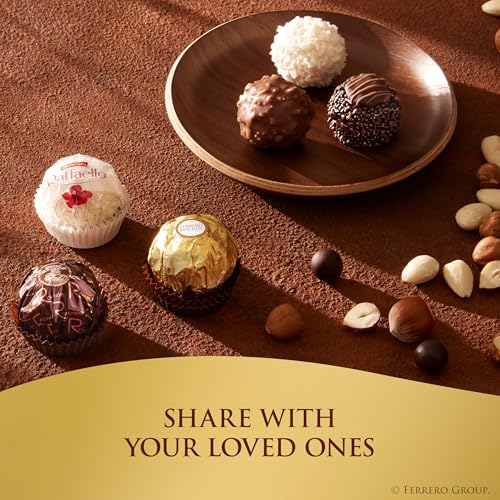 Ferrero Rocher Collection  Premium Gift Set  Hazelnut Milk Chocolate  Dark Chocolate and Coconut  48 Count  4 6 oz