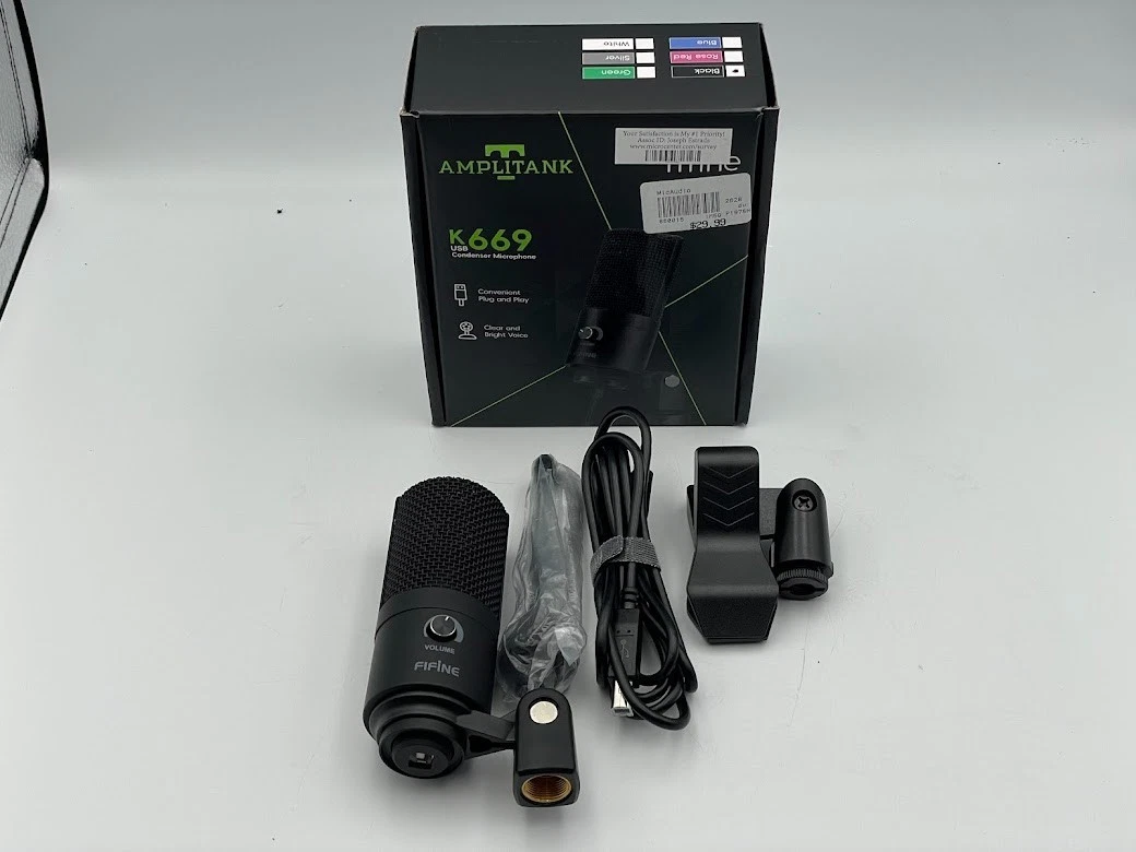 FiFine USB Metal Condenser Recording Microphone   K669B