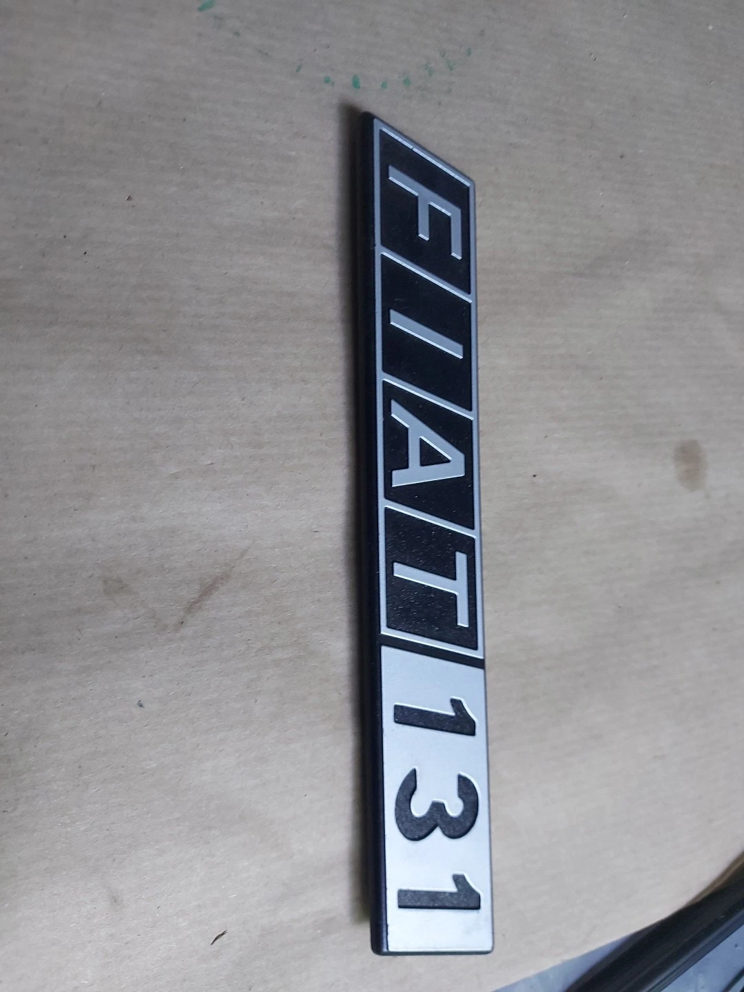 Fiat 131 Plastic License Plate Writing 