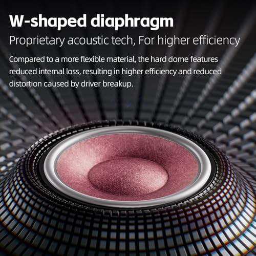 FiiO FT13 Audiophile Closed Back Headphones  60mm Large Dynamic Driver with W Shaped Wool & Nano Wood Fiber Diaphragm  Premium Purpleheart Wood Design  Furukawa Copper Hybrid Cable Purple 