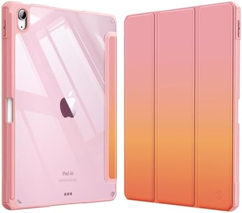 Fintie Hybrid Slim Case for iPad Air 11 inch M4/M3/M2  2026/2025/2024   iPad Air 5th/4th Generation  2022/2020  10 9 Inch   Shockproof Cover with Clear Back Shell & Pencil Holder  Lilac Purple