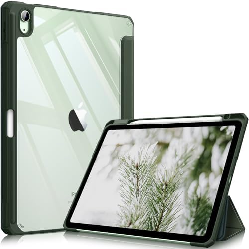 Fintie Hybrid Slim Case for iPad Air 11 inch M4/M3/M2  2026/2025/2024   iPad Air 5th/4th Generation  2022/2020  10 9 Inch   Shockproof Cover with Clear Back Shell & Pencil Holder  Lilac Purple