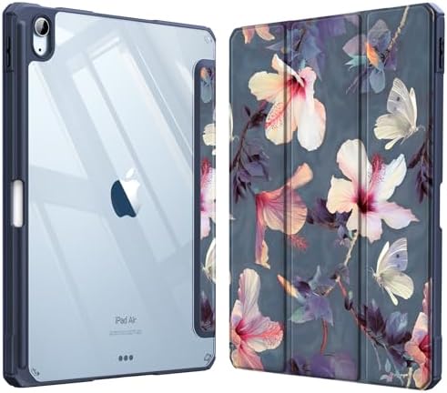 Fintie Hybrid Slim Case for iPad Air 11 inch M4/M3/M2  2026/2025/2024   iPad Air 5th/4th Generation  2022/2020  10 9 Inch   Shockproof Cover with Clear Back Shell & Pencil Holder  Lilac Purple