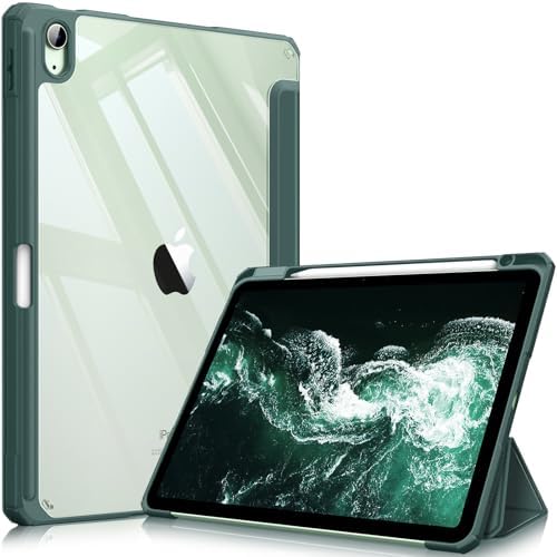 Fintie Hybrid Slim Case for iPad Air 11 inch M4/M3/M2  2026/2025/2024   iPad Air 5th/4th Generation  2022/2020  10 9 Inch   Shockproof Cover with Clear Back Shell & Pencil Holder  Lilac Purple