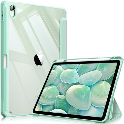 Fintie Hybrid Slim Case for iPad Air 11 inch M4/M3/M2  2026/2025/2024   iPad Air 5th/4th Generation  2022/2020  10 9 Inch   Shockproof Cover with Clear Back Shell & Pencil Holder  Lilac Purple