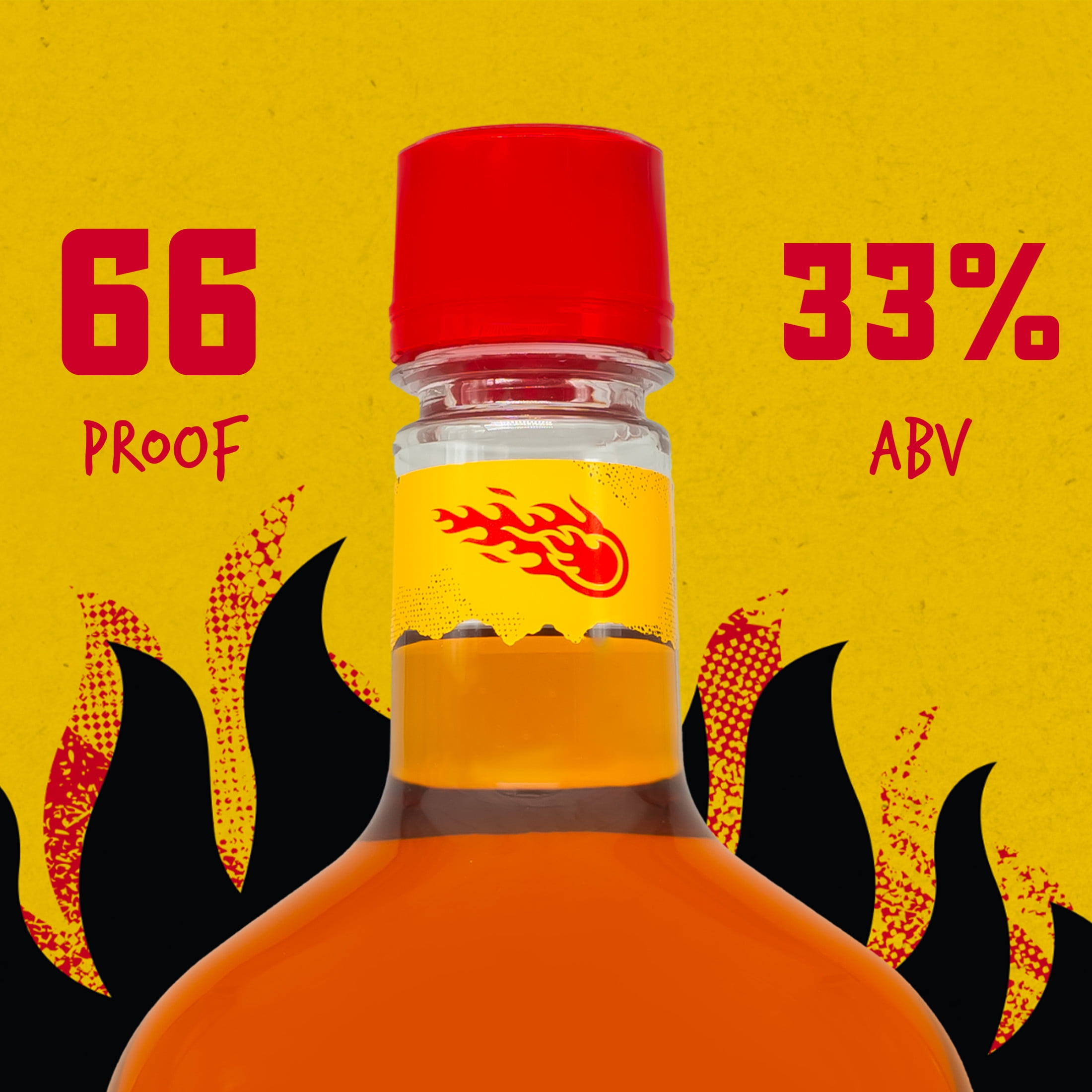 Fireball Cinnamon Whiskey  1 75L Glass Bottle  33  Alcohol