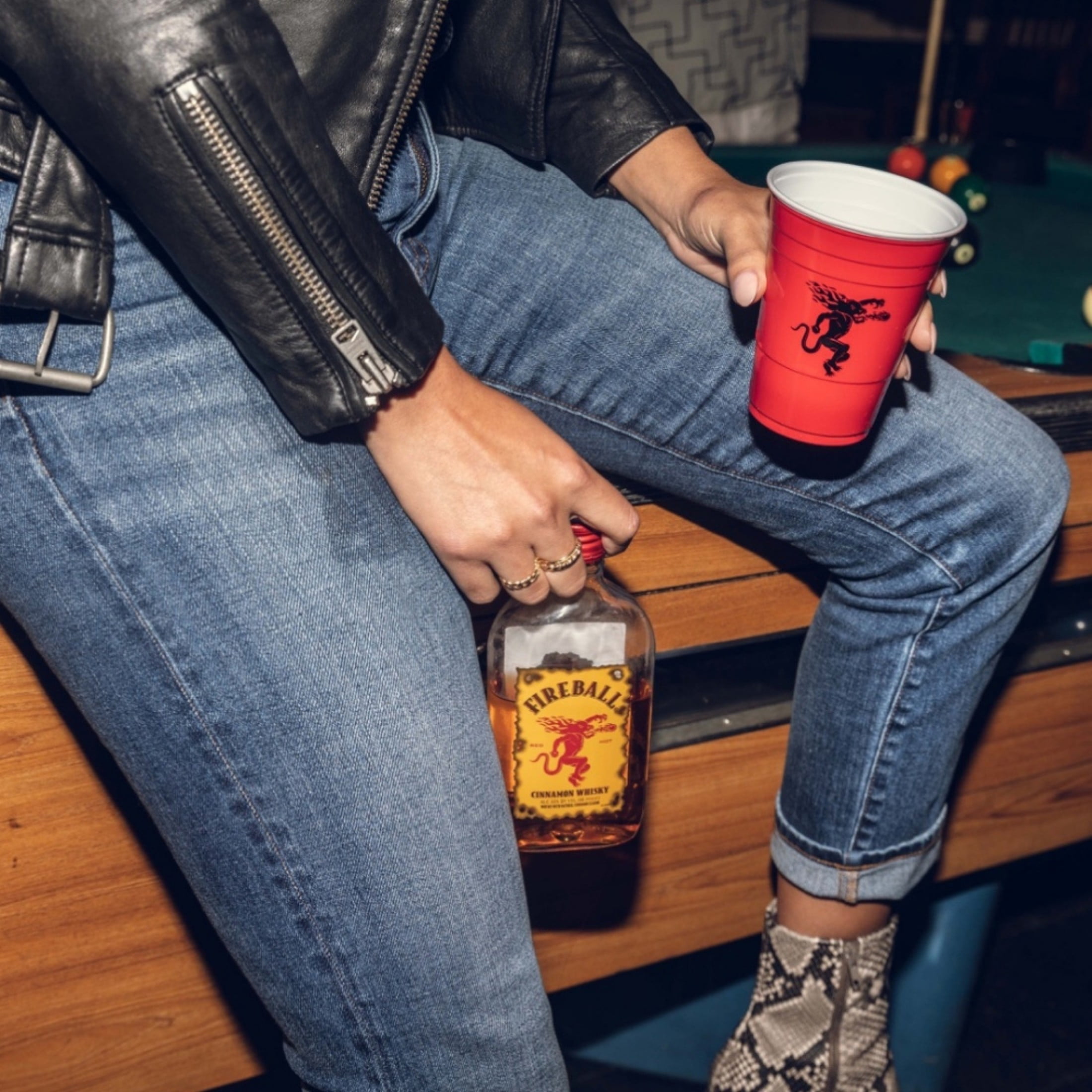 Fireball Cinnamon Whiskey  1 75L Glass Bottle  33  Alcohol
