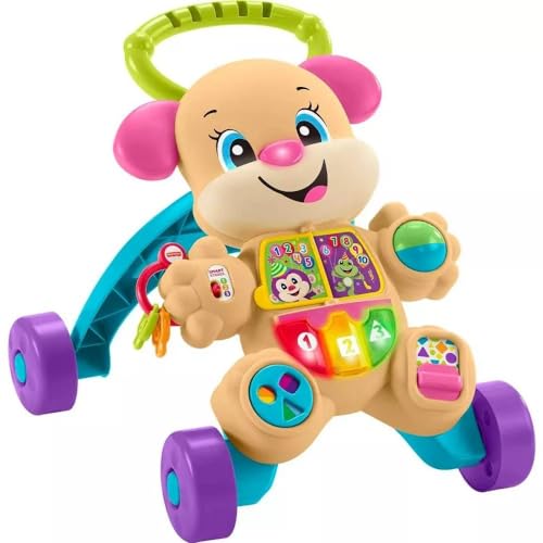 Fisher Price Baby Toy Laugh & Learn Smart Stages Learn with Sis Walker with Music Lights & Activities for Infants Ages 6  Months