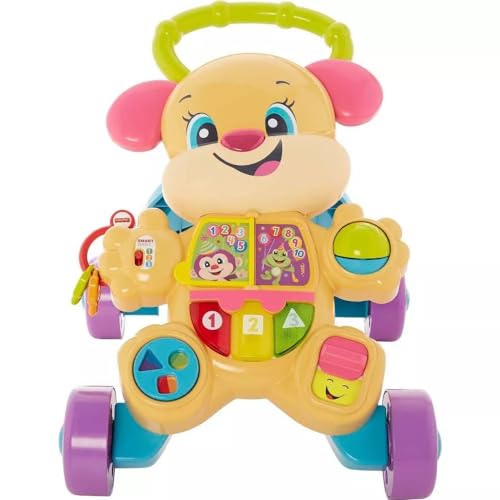 Fisher Price Baby Toy Laugh & Learn Smart Stages Learn with Sis Walker with Music Lights & Activities for Infants Ages 6  Months