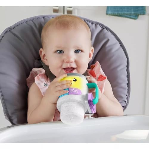 Fisher Price Baby & Toddler Toy Laugh & Learn Coffee Mug Musical Activity with Lights & Educational Songs for Infants Ages 6  Months
