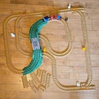Fisher Price GeoTrax Train Track Tan Brown W TUNNEL 57 Piece Premium Lot