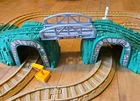 Fisher Price GeoTrax Train Track Tan Brown W TUNNEL 57 Piece Premium Lot