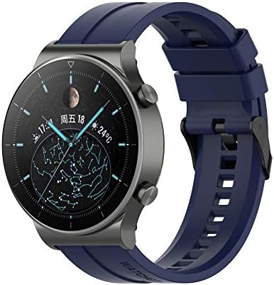 FitTurn Band Compatible with Huawei Watch 5 4 Pro/GT 6 5 4 3 2 Pro/GT 2e/GT 6 5 4 46mm/GT2 46mm/GT Active/ Replacement Straps Silicone Bands Bracelet Watch band Accessory Band for Huawei Watch 5 4 3pro/GTR 4