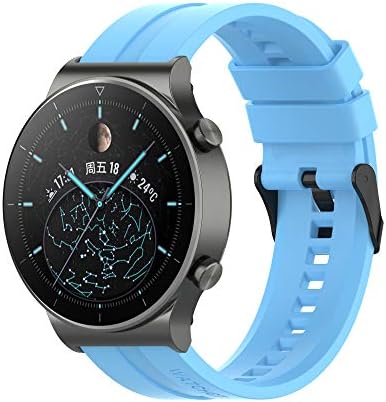 FitTurn Band Compatible with Huawei Watch 5 4 Pro/GT 6 5 4 3 2 Pro/GT 2e/GT 6 5 4 46mm/GT2 46mm/GT Active/ Replacement Straps Silicone Bands Bracelet Watch band Accessory Band for Huawei Watch 5 4 3pro/GTR 4
