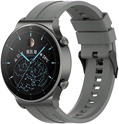 FitTurn Band Compatible with Huawei Watch 5 4 Pro/GT 6 5 4 3 2 Pro/GT 2e/GT 6 5 4 46mm/GT2 46mm/GT Active/ Replacement Straps Silicone Bands Bracelet Watch band Accessory Band for Huawei Watch 5 4 3pro/GTR 4